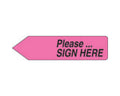 Spee-D-Point™ Flags & Tags "Please...Sign Here" Hot Pink Removable 9/16" x 2-1/4", 150 per Pack |  SDP-32