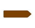 Spee-D-Point™ Flags & Tags Solid Brown Removable 9/16" x 2-1/4", 150 per Pack | SDP-4