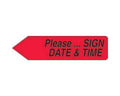 Spee-D-Point™ Flags & Tags "Please...Sign, Date & Time" Red Removable 9/16" x 2-1/4", 150 per Pack |  SDP-41