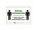 PDC Sign "Social Distancing" 7" x 10" Green | SGN-1-GRN