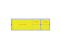 PDC Label Misys/Sunquest Direct Thermal Paper Permanent 1 1/2" Core 4 1/8"x1 3/16" Yellow 1200 per Roll, 8 Rolls per Case | SLDYLP97