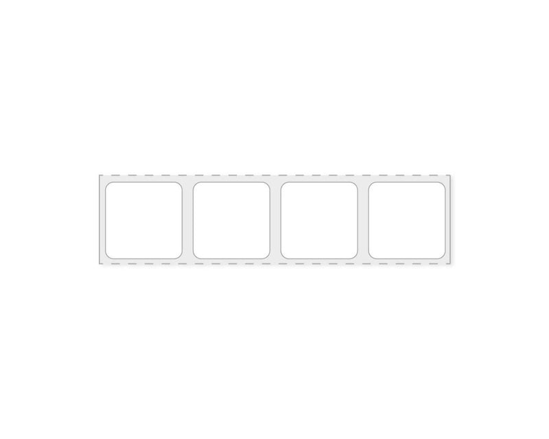 PDC Slide Label Thermal Transfer Synthetic Permanen 3" Core 7/8" x 7/8" White, 20000 per Roll | SLIDE64