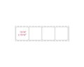 PDC Slide Label Direct Thermal Synthetic Permanent 1" Core 3 3/4" x 15/16" White, 1800 per Roll | SLIDE68