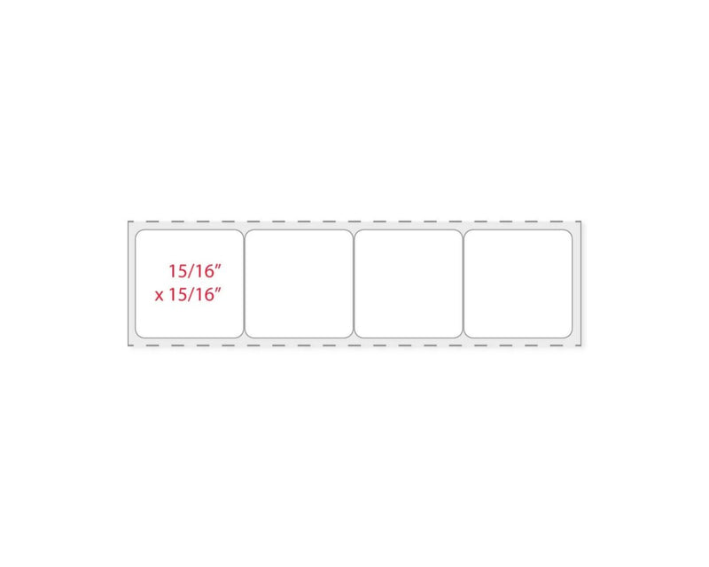 PDC Slide Label Direct Thermal Synthetic Permanent 1" Core 3 3/4" x 15/16" White, 1800 per Roll | SLIDE68
