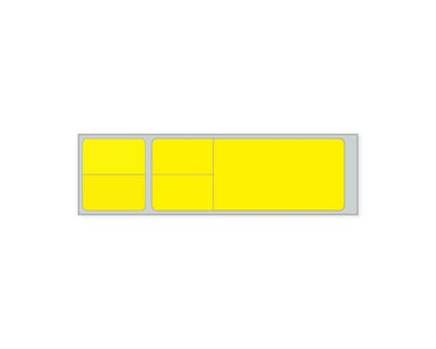 PDC Label Misys/Sunquest Direct Thermal Paper Permanent 3" Core 4 1/8"x1 3/16" Yellow 4300 per Roll, 2 Rolls per Case | SLSQY14
