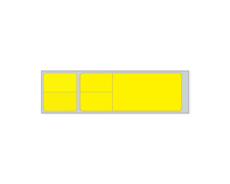 PDC Label Misys/Sunquest Direct Thermal Paper Permanent 3" Core 4 1/8"x1 3/16" Yellow 4300 per Roll, 2 Rolls per Case | SLSQY14