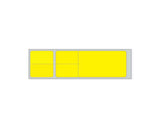 PDC Label Misys/Sunquest Direct Thermal Paper Permanent 3" Core 4 1/8"x1 3/16" Yellow 4300 per Roll, 2 Rolls per Case | SLSQY14