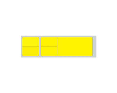 PDC Label Misys/Sunquest Direct Thermal Paper Permanent 3" Core 4 1/8"x1 3/16" Yellow 4300 per Roll, 2 Rolls per Case | SLSQY14