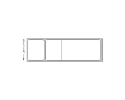 PDC Label Misys/Sunquest Direct Thermal Paper Permanent 1" Core 4 1/8"x1 3/16" White 1250 per Roll | SNPT1553