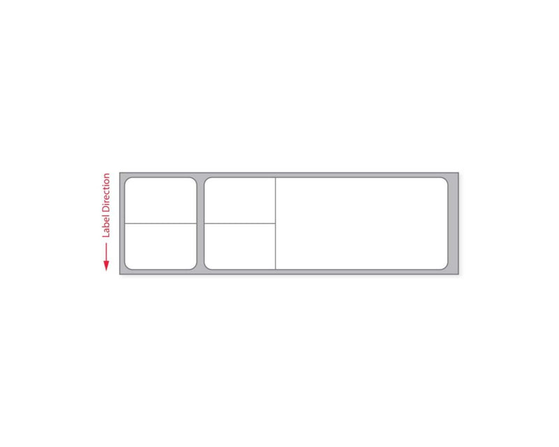 PDC Label Misys/Sunquest Direct Thermal Paper Permanent 1" Core 4 1/8"x1 3/16" White 1250 per Roll | SNPT1553
