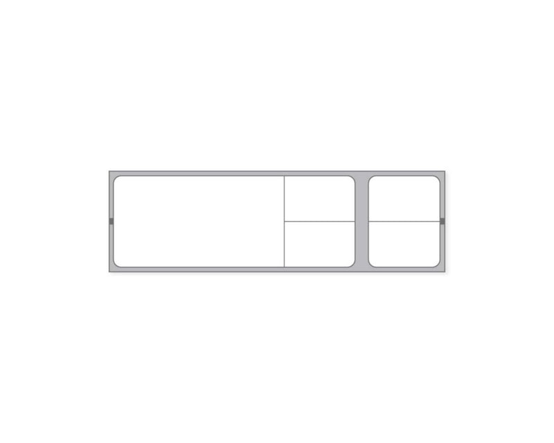 PDC Label Misys/Sunquest Direct Thermal Paper Permanent 1 1/2" Core 4 1/8"x1 3/16" White 1200 per Roll, 8 Rolls per Case | SQBP15