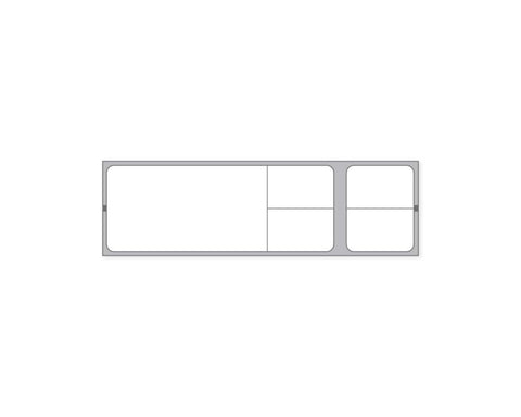 PDC Label Misys/Sunquest Direct Thermal Paper Permanent 1 1/2" Core 4 1/8"x1 3/16" White 1200 per Roll, 8 Rolls per Case | SQBP15