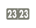 SAV-TYME™ Compatible Color Code Label Year "23", 1-1/2" x 3/4", Gray, Mylar, 500 Per Roll | ST-23