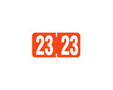 TAB® Compatible Color Code Label Year "23", 1 X 1/2 Dark Orange Mylar Permanent 500 Per Roll |  TB-23