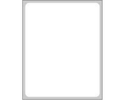 PDC Label Direct Thermal (Paper, Permanent) 1 1/2" Core 2 3/8"x3" White - 627 per Roll | TBAR-DT