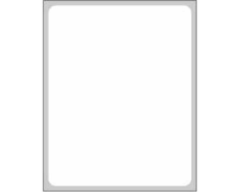 PDC Label Direct Thermal (Paper, Permanent) 1 1/2" Core 2 3/8"x3" White - 627 per Roll | TBAR-DT