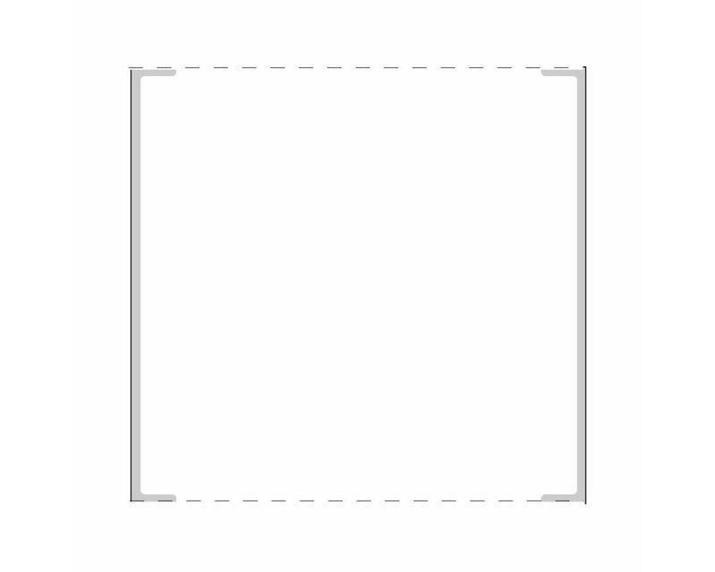 PDC Label Cerner Direct Thermal Paper Permanent 3"" Core 3x3 White 2100 per Roll, 2 Rolls per Box |  TD-33