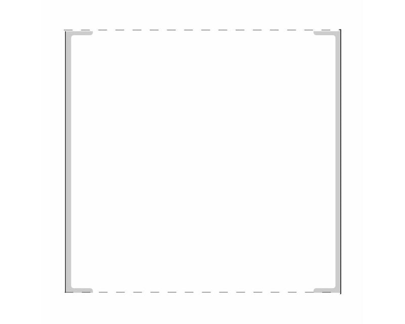 PDC Label Cerner Direct Thermal Paper Permanent 3" Core 3"x3" White 1000 per Roll, 6 Rolls per Box | TD-33N