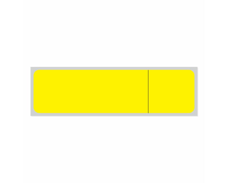 PDC Label Direct Thermal Paper Permanent 3" Core 3 1/2"x15/16" Yellow 5000 per Roll | TDWHP05