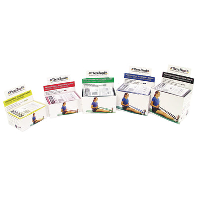 THERABAND Individual Professional Resistance Bands - Box of 15