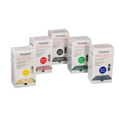 THERABAND Individual Professional Latex Resistance Bands - Dispenser Box