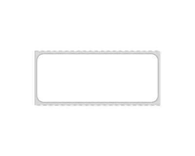 PDC Label Direct Thermal IR Paper Permanent 1" Core 2 1/2"x1 White 1300 per Roll, 8 Rolls per Case | THERMIRD19