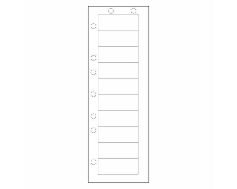 PDC Chart Labels 2-1/2" x 1" White, 10 Labels - 4 Pks of 250 Sheets per Case | TM-ADMIT-10