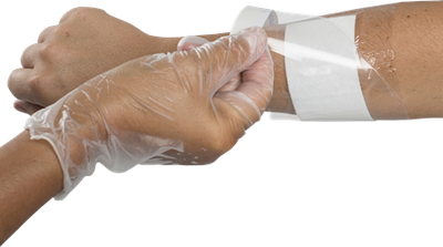 DEROYAL TRANSEAL® PLUS TRANSPARENT DRESSING WITH ABSORBENT PAD (QTY/BOX - 25) (PACKAGING - CASE OF 100)