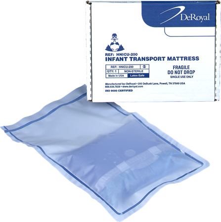 DEROYAL INFANT TRANSPORT MATTRESS (PACKAGING - CASE OF 4)