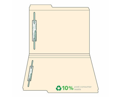 Top Tab Folder Fas# 1&3 11pt Manila 1/3" Cut Left Position 11-3/4" x 9-1/2" 2 Ply, 250 per Case | TTF14B