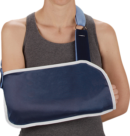 DEROYAL ARM SLING WITH FOAM STRAP (PACKAGING - EACH) (POUCH SIZE - 10” x 23”) (STRAP LENGTH - 2” x 40”)