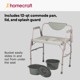 Homecraft Deluxe Bariatric Drop-arm Commode