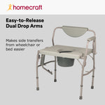 Homecraft Deluxe Bariatric Drop-arm Commode