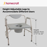 Homecraft Deluxe Bariatric Drop-arm Commode