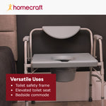 Homecraft Deluxe Bariatric Drop-arm Commode