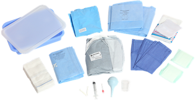 DEROYAL VAGINAL DELIVERY NOT MADE WITH NATURAL RUBBER LATEX CONVENIENCE KIT (PACKAGING - CASE OF 8)