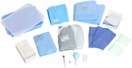 DEROYAL VAGINAL DELIVERY NOT MADE WITH NATURAL RUBBER LATEX CONVENIENCE KIT (PACKAGING - CASE OF 8)