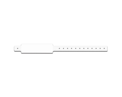 PDC Conf-ID-ent™ Thermal Wristband Thermal Clasp Closure 1 1/8"x12 1" Adult White - 340 per Case | WBCA11T-1