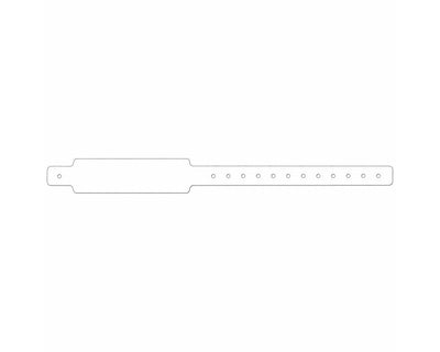 PDC Conf-ID-ent™ Thermal Wristband Thermal Clasp Closure 1 1/8"x12 3" Adult White - 500 per Case | WBCA35T-1