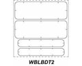 PDC Chart Labels Wristband Thermal x 1" Adult and Infant White - 100 per Qty Based Roll | WBLBDT2
