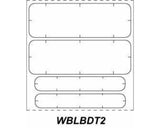 PDC Chart Labels Wristband Thermal x 1" Adult and Infant White - 100 per Qty Based Roll | WBLBDT2
