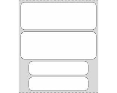 PDC Chart Labels Wristband Thermal x 1" White - 100 per Qty Based Roll | WBLBDT5