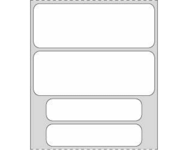 PDC Chart Labels Wristband Thermal x 1" White - 100 per Qty Based Roll | WBLBDT5