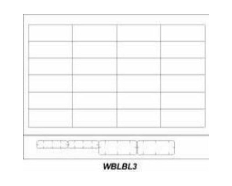 PDC Chart Labels Wristband Laser x Adult and Infant White - 100 per Package | WBLBL3
