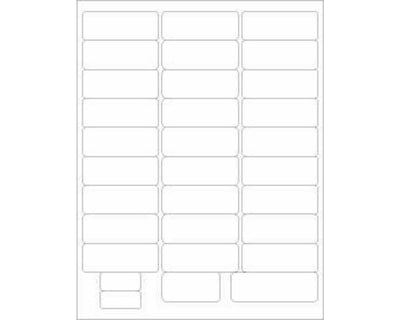 PDC Chart Labels Wristband Laser Portrait Premium, Multiple Size Labels x Adult, Pedi and Infant White - 31 Labels per Sheet, 4 Pks of 250 Labels per Case | WBLBL8