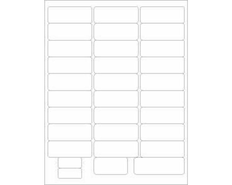 PDC Chart Labels Wristband Laser Portrait Premium, Multiple Size Labels x Adult, Pedi and Infant White - 31 Labels per Sheet, 4 Pks of 250 Labels per Case | WBLBL8