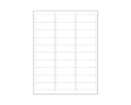 PDC Chart Labels Wristband Laser Portrait, Premium 2 5/8"x1 White - 30 Labels per Sheet, 4 Pks of 250 Sheets per Case | WBW-AX73