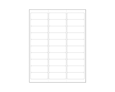 PDC Chart Labels Wristband Laser Portrait, Premium 2 5/8"x1 White - 30 Labels per Sheet, 4 Pks of 250 Sheets per Case | WBW-AX73
