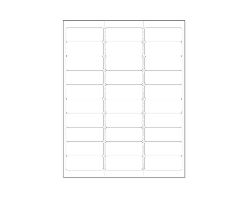 PDC Chart Labels Wristband Laser Portrait, Premium 2 5/8"x1 White - 30 Labels per Sheet, 4 Pks of 250 Sheets per Case | WBW-AX73