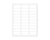 PDC Chart Labels Wristband Laser Portrait, Premium 2 5/8"x1 White - 30 Labels per Sheet, 4 Pks of 250 Sheets per Case | WBW-AX73